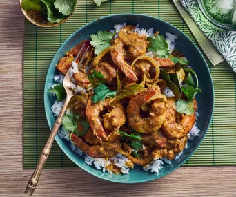 Fuzz Ali’s Fijian prawn curry will be ready in 35 minutes