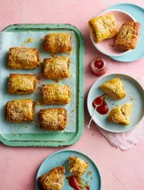 Mini air fryer sausage rolls