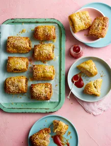 Mini air fryer sausage rolls