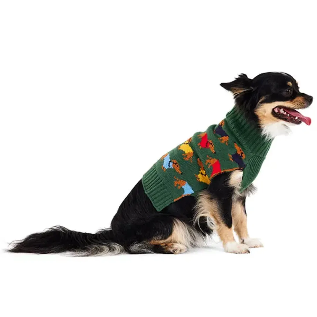 All Day Pup Parade Pet Knit Sweater Green + Stylish Dog Clothes + Best Dog Clothes & Accessories 2026 Australia