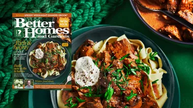 Get your bonus speedy dinners ebook with the latest issue of BHG!