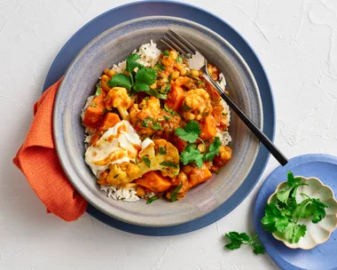 Vegetarian chickpea curry for one