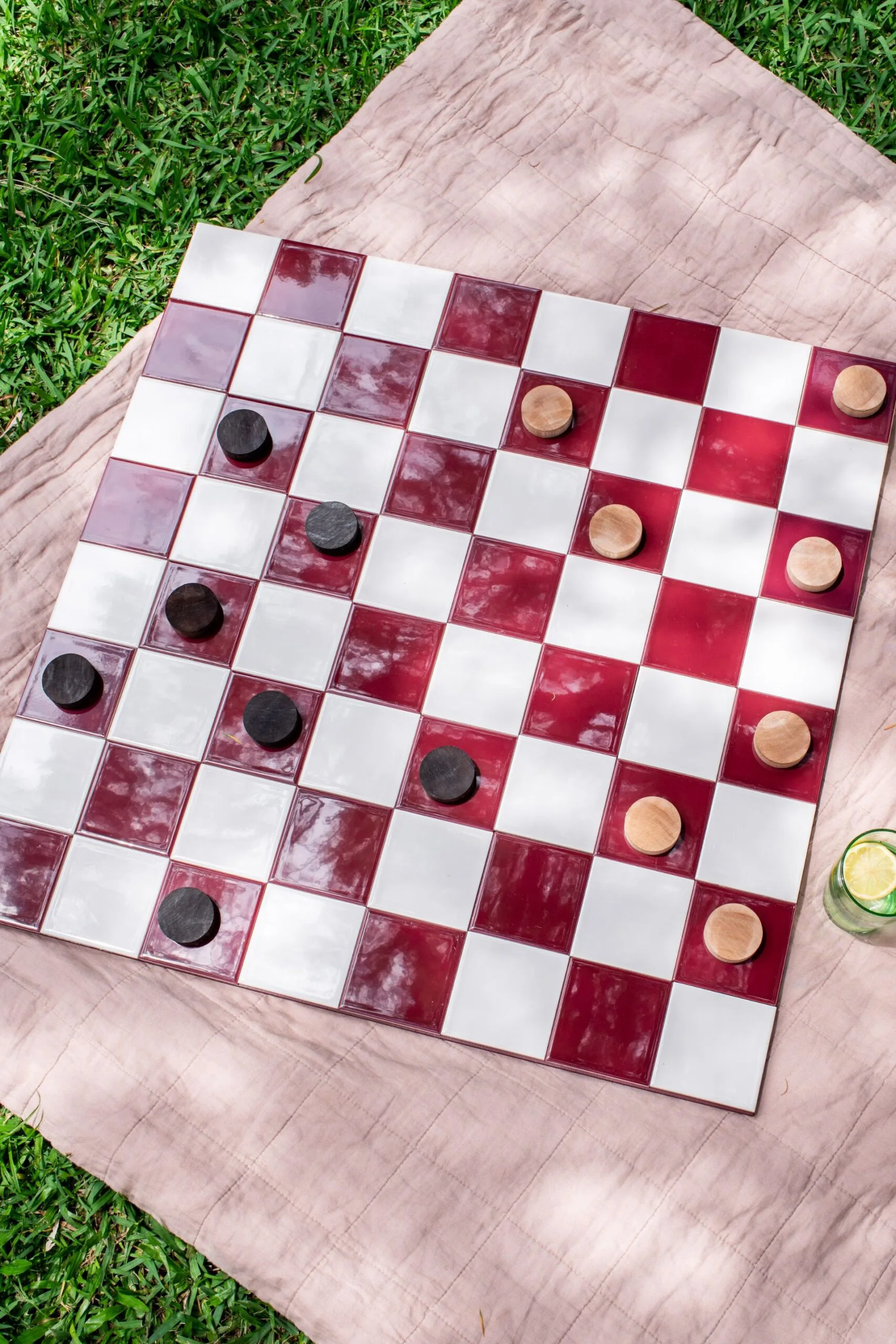how to make a giant checkerboard