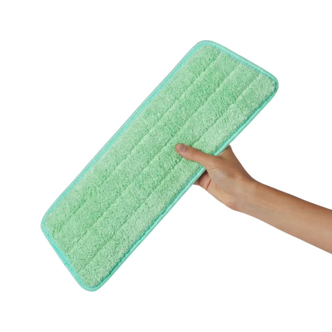 A single mop pad replacement for deep cleaning, held by a woman's hand