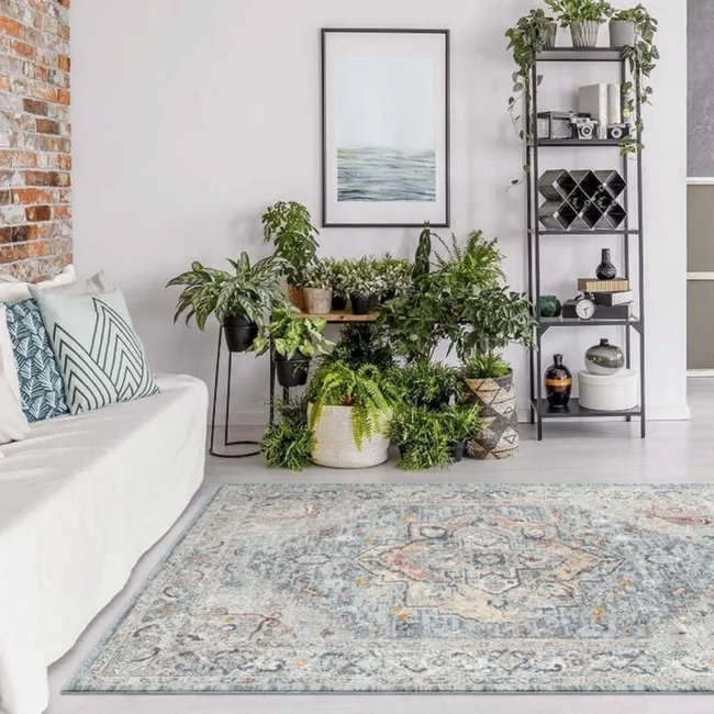 la grace home Ornate Persian Vintage Rug Ocean Blue - 160 x 230 cm, $470