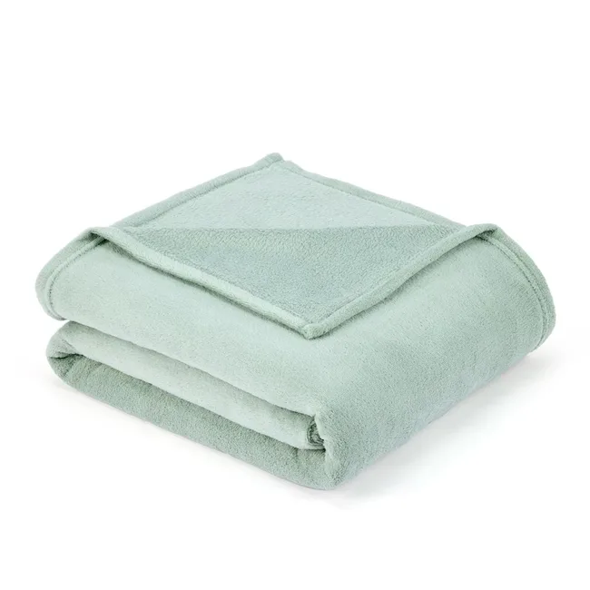 Soft Fleece Blanket - Queen_King Bed, Sage