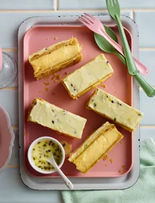 Vanilla slice recipe with passionfruit