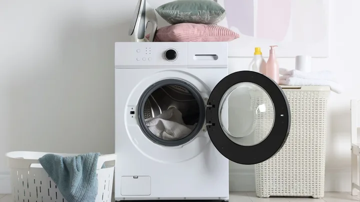 washing machine in a laundry