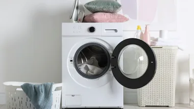 washing machine in a laundry