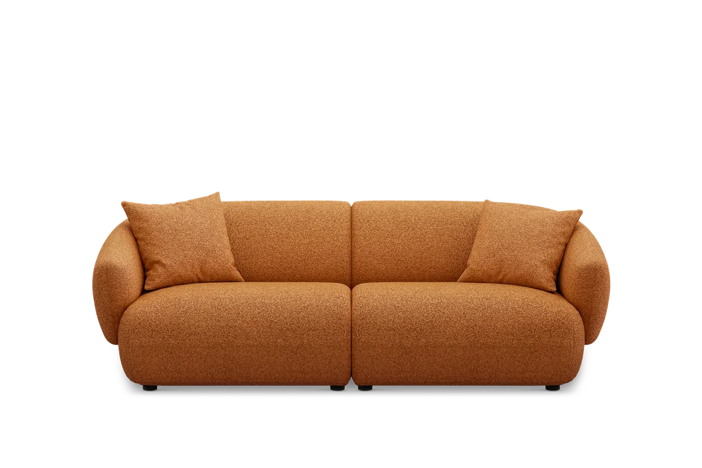 3 seater sofa in ginger