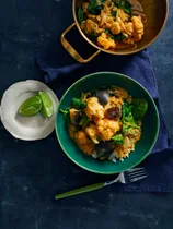 Cauliflower, lentil and eggplant curry that’s rich, nourishing and easy to make
