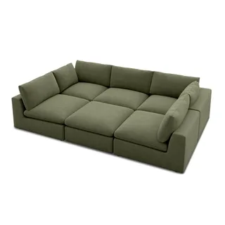 Dawson Pit-Sectional Sofa &ndash; Moss