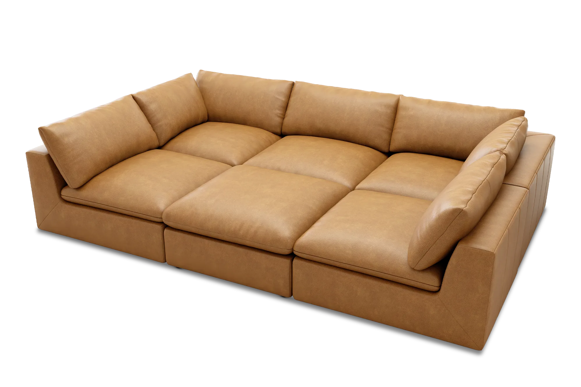 Pit sofa in caramel
