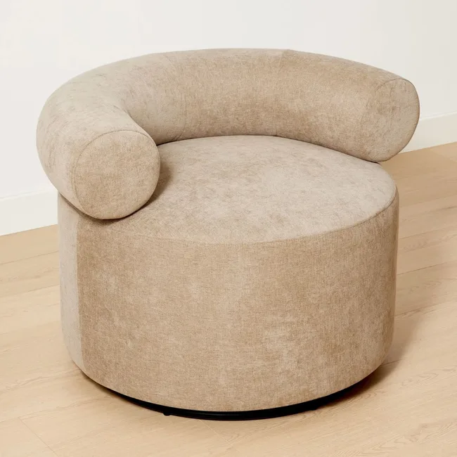 Halo Swivel Lounge Chair - Cream