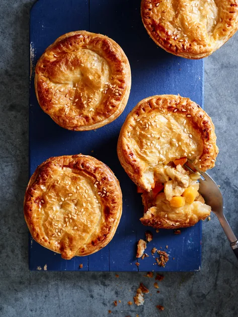 These apricot chicken pies turn Mum's favourite dinner into a dish everyone likes