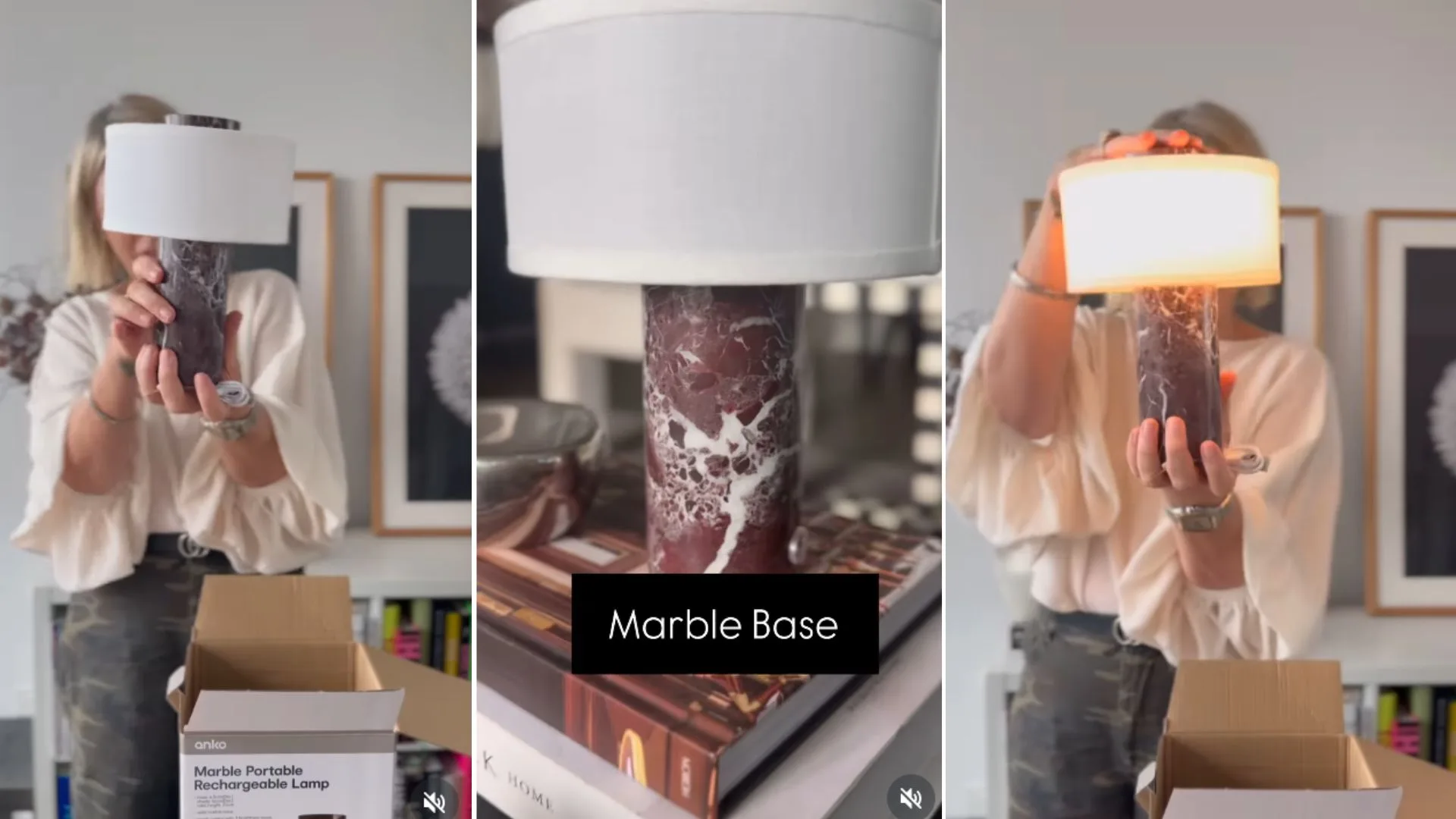 Kmart marble lamp