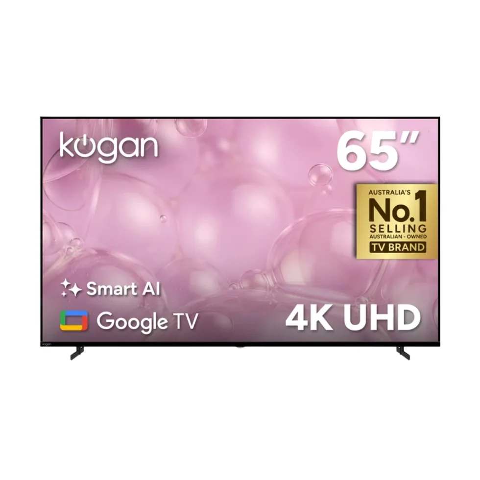 Kogan 65 LED 4K Smart AI Google TV - U96V + EOFY TV Deals