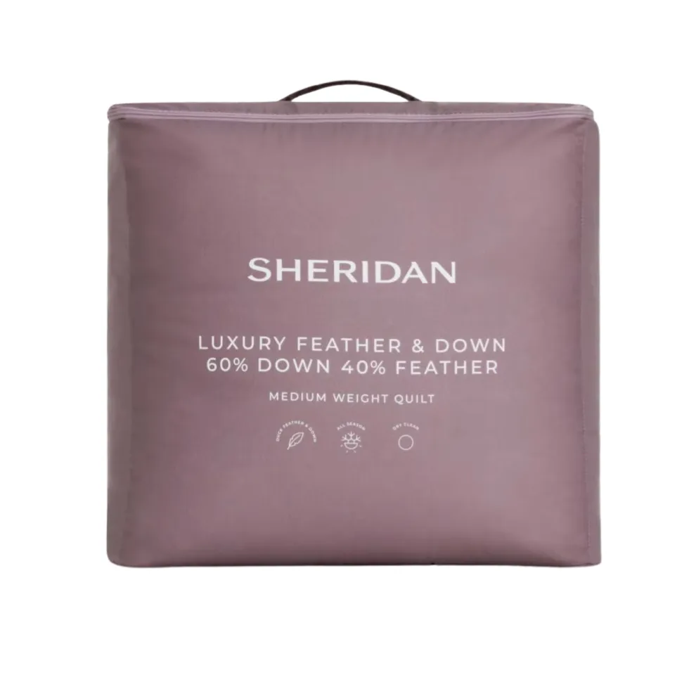 Luxury Feather & Down Medium Quilt Sheridan + EOFY Bedding & Homeware Sales 2026
