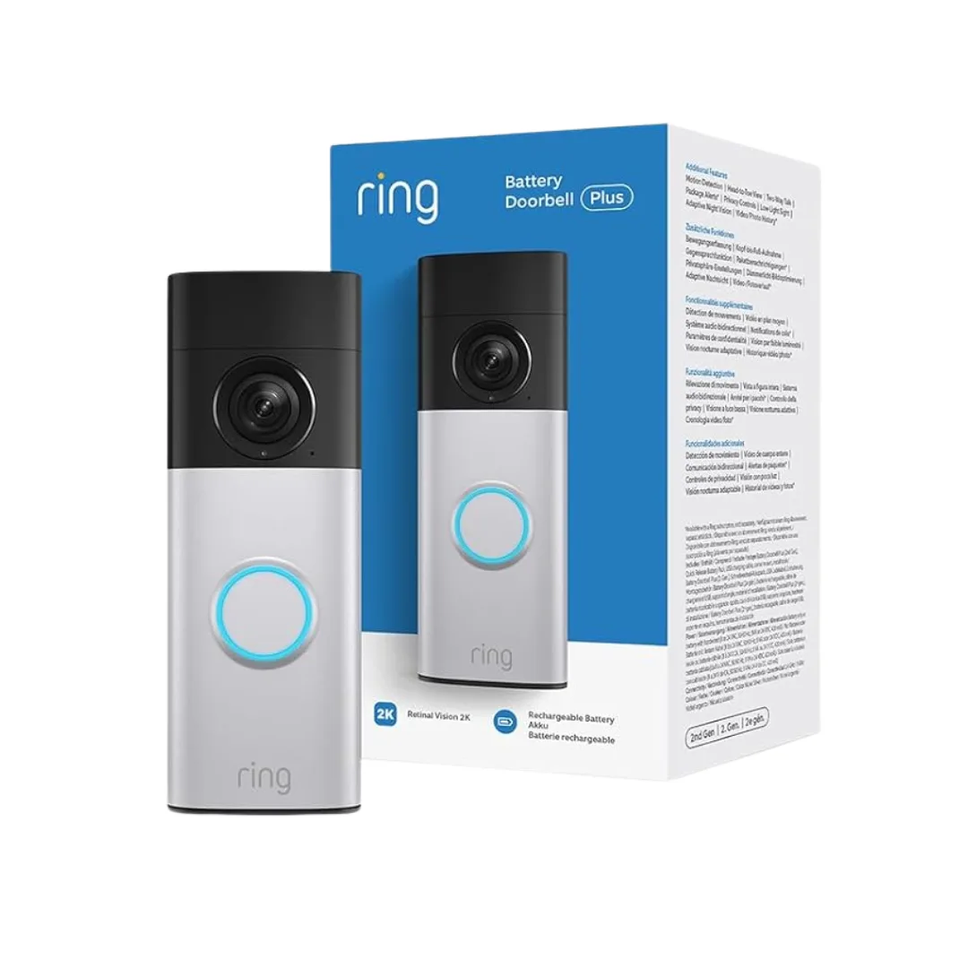 New Ring Battery Video Doorbell Plus (2nd Gen + Prime Day Sales + Best Tech Sales Amazon