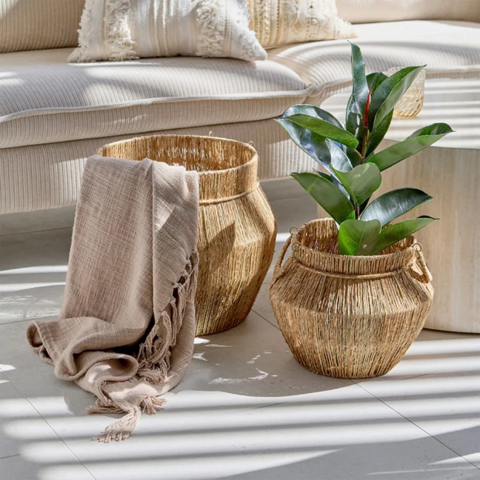 Pillow Talk Geneva Jute Decorative Pot + Best EOFY Homeware Sales