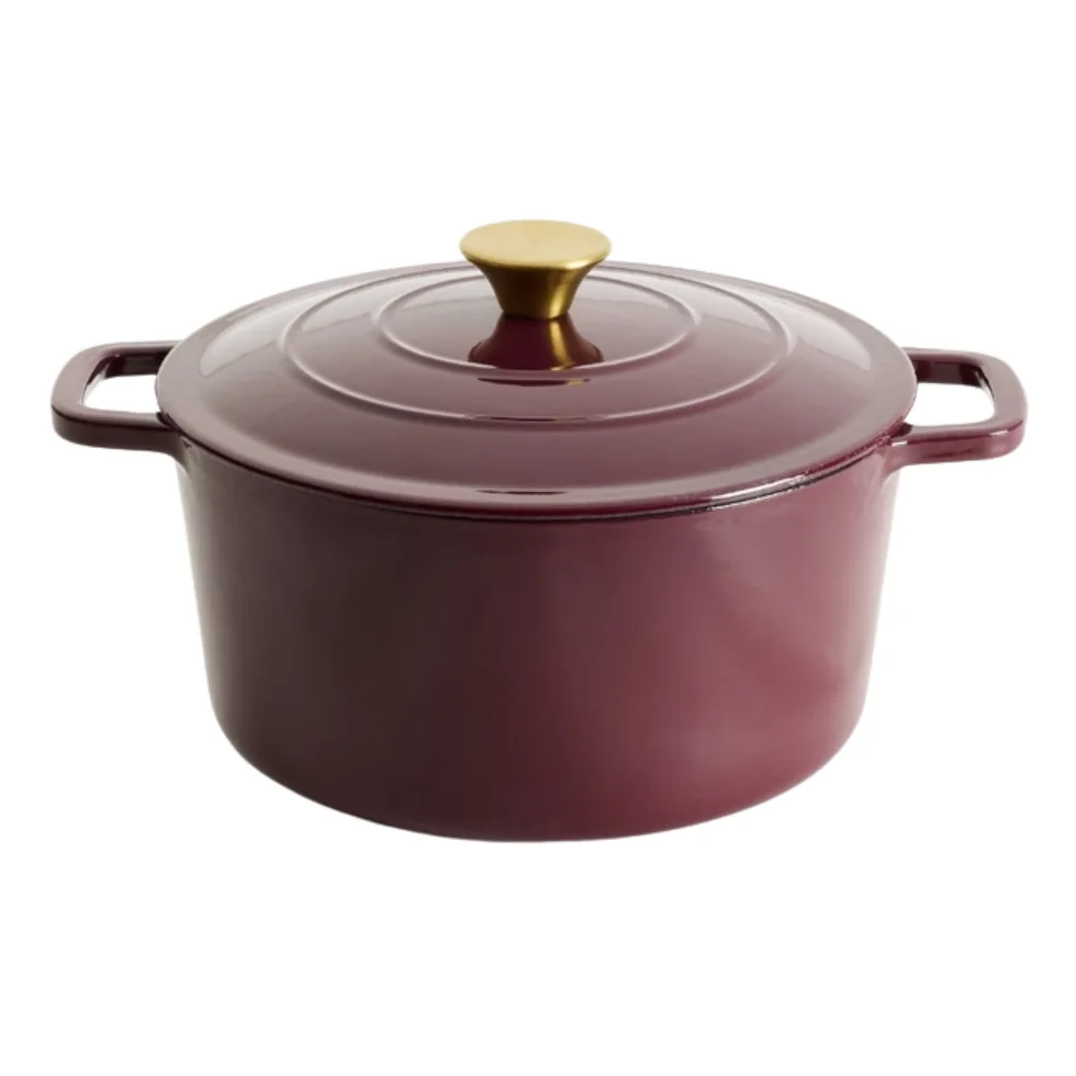 Smith + Nobel Traditions 5L Cast Iron Casserole Pot Plum 5 L + EOFY Homeware Sales 2026