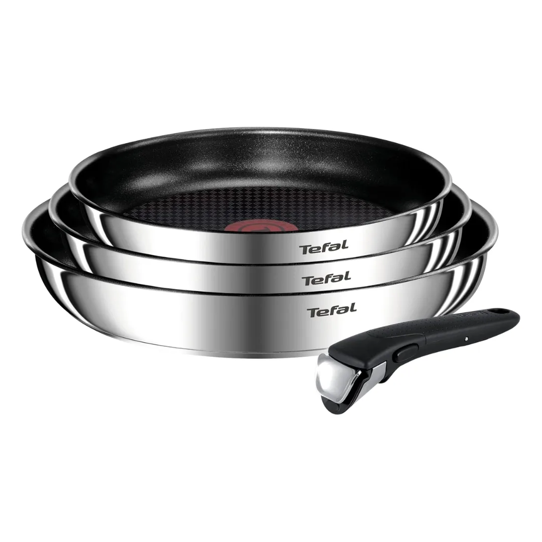 Tefal Ingenio Emotion Induction Non-Stick Stainless Steel 4 Piece Frypan Set + Amazon Prime Day Sales + Kitchen Cookware