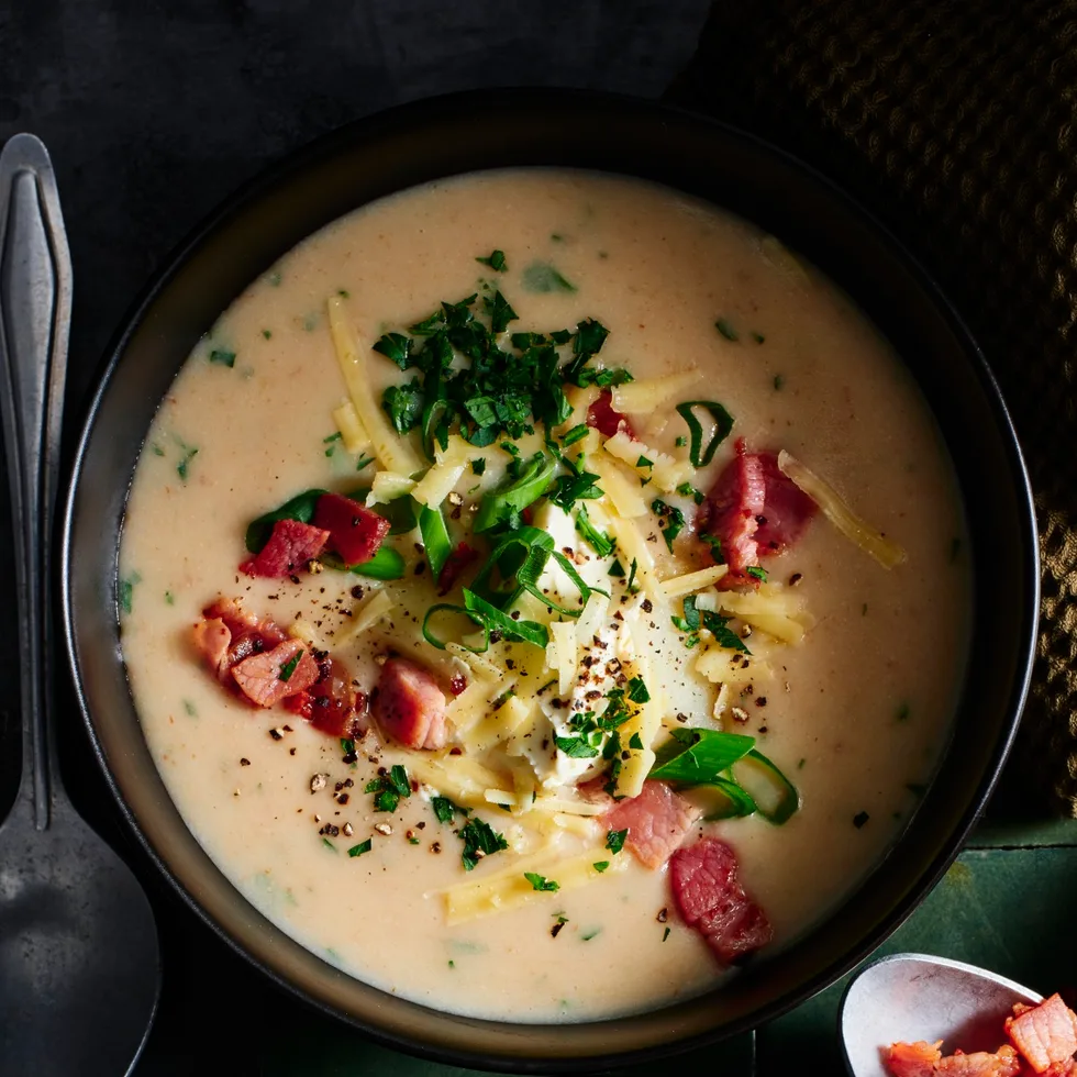 Loaded baked potato soup
