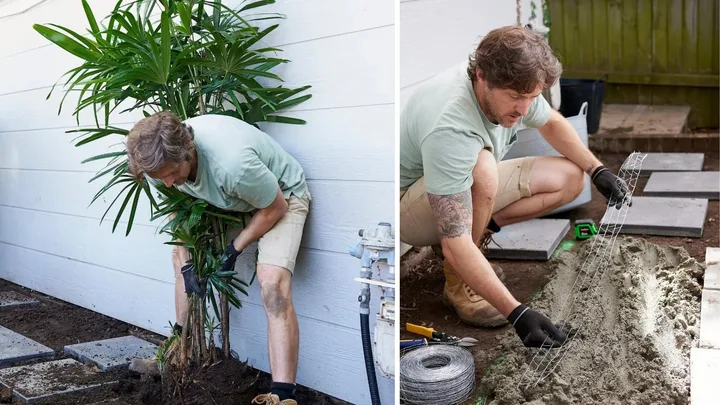Before and after: Charlie makes over a weedy side garden