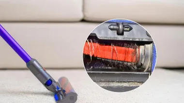 dyson dupe stop hair tangling around brush