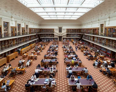 mitchell library reading room in state library for state library stories