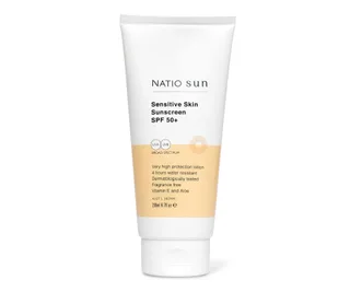Sensitive Skin Sunscreen SPF 50+, Natio
