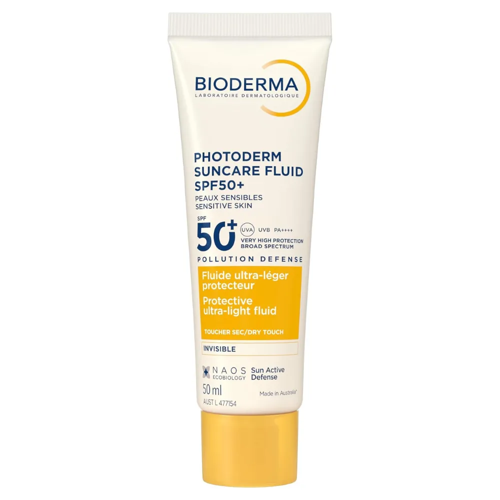 bioderma sunscreen in small handheld squeezy bottle
