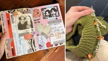 Junk Journaling and Knitting, 5 analogue hobbies to keep you off your phone