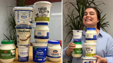 We taste-tested 8 supermarket Greek yoghurts- the winner is a home brand with 10g of protein per serve
