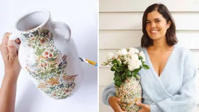 Geneva Vanderzeil’s easy steps to make a decoupage vase