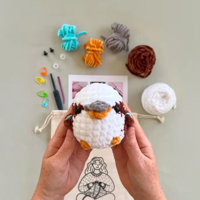 kookaburra crochet kit