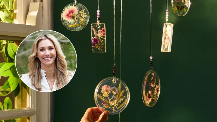 Make Juliet Love’s DIY floral suncatchers in a few easy steps