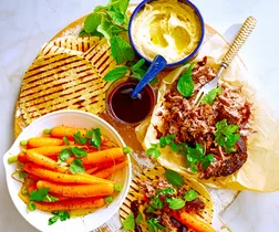 Try Matt Moran’s roast lamb shawarma with carrot salad