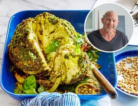Matt Moran’s whole baked cauliflower with a herby butter