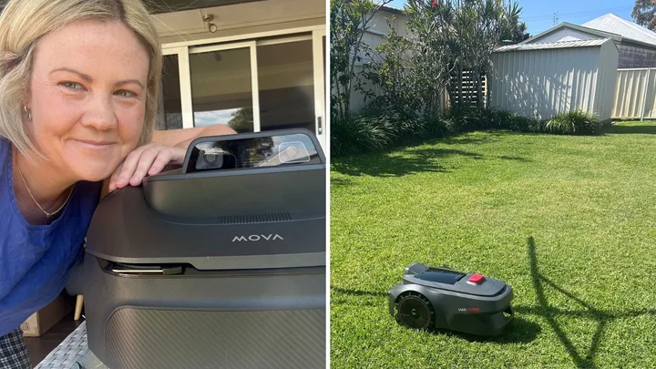 I’m obsessed with how easy this robot lawn mower is to use – it actually worked first try