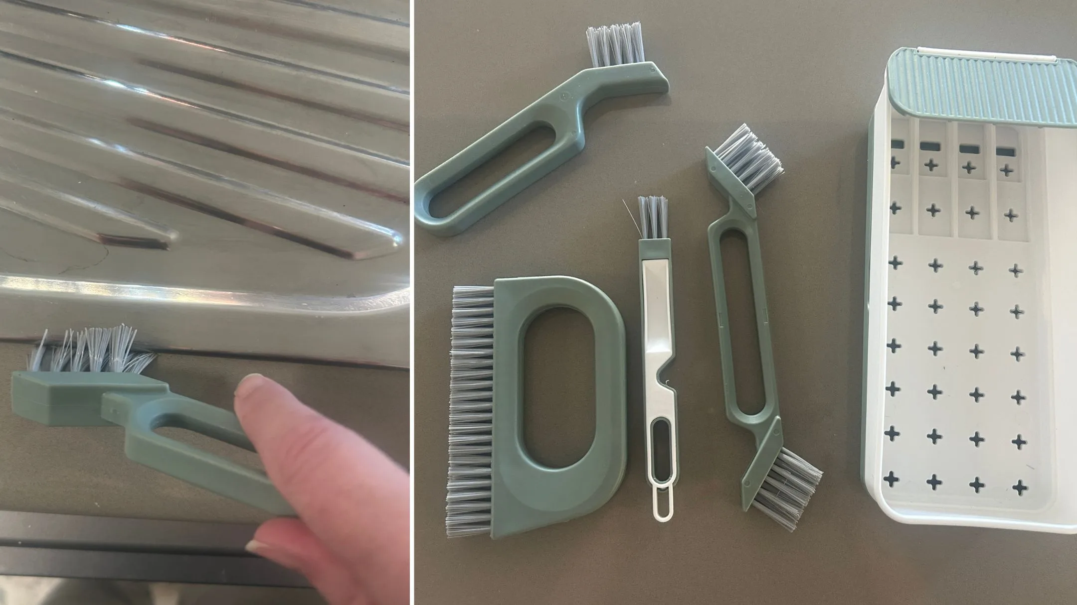 Kmart's grout cleaning set.