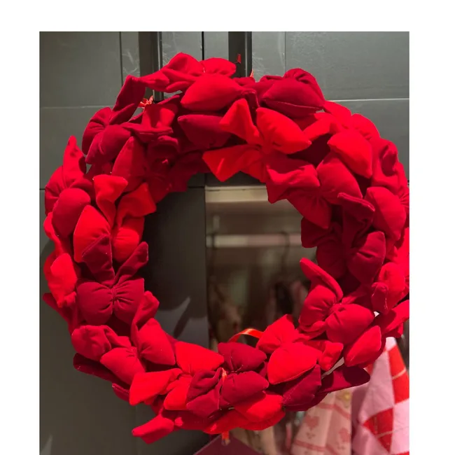 velvet bow wreath