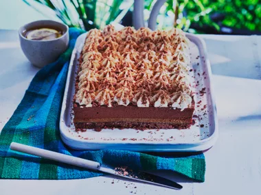 Make your chocolate Bavarian 10x better with TimTams