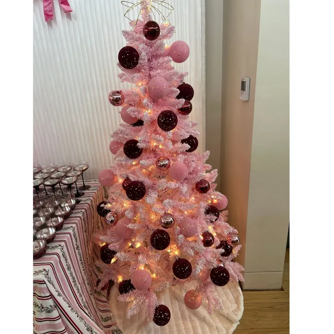 pink christmas tree