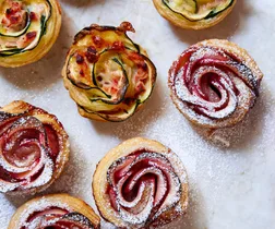 Make puff pastry roses two ways for your next dinner party