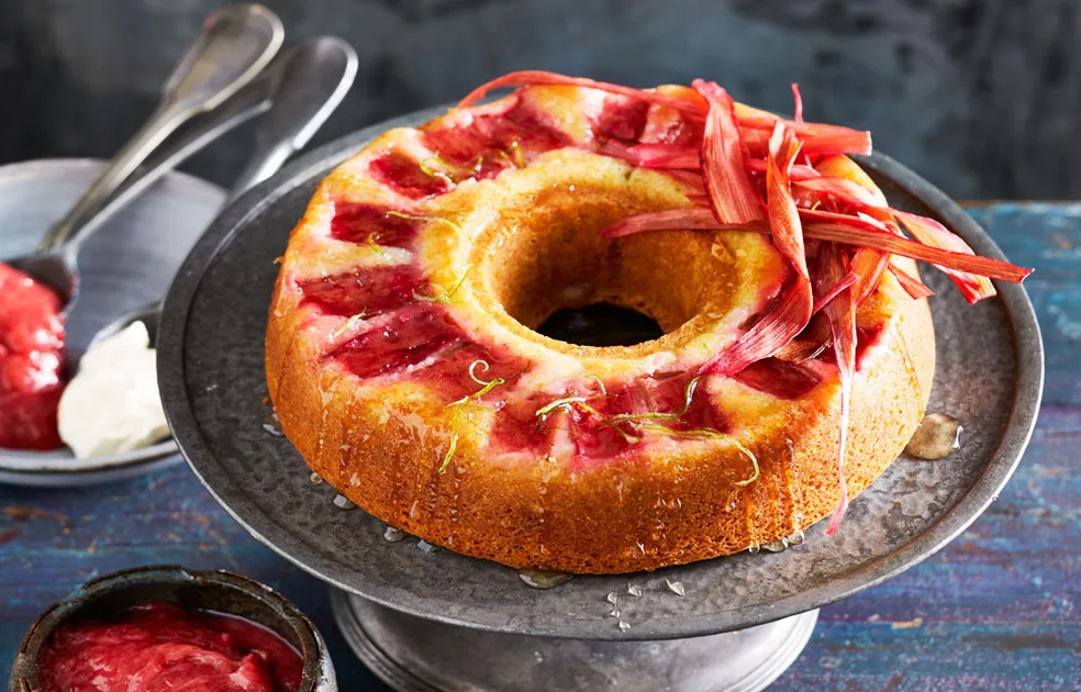 Rhubarb, lime and coconut cake - Better Homes & Gardens Australia