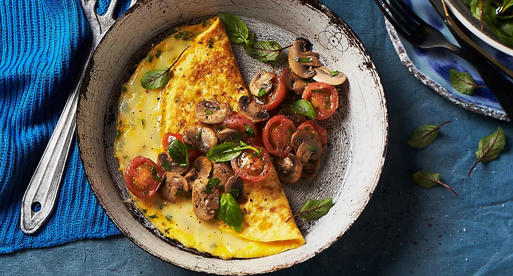 Mushroom and tomato omelette - Better Homes & Gardens Australia