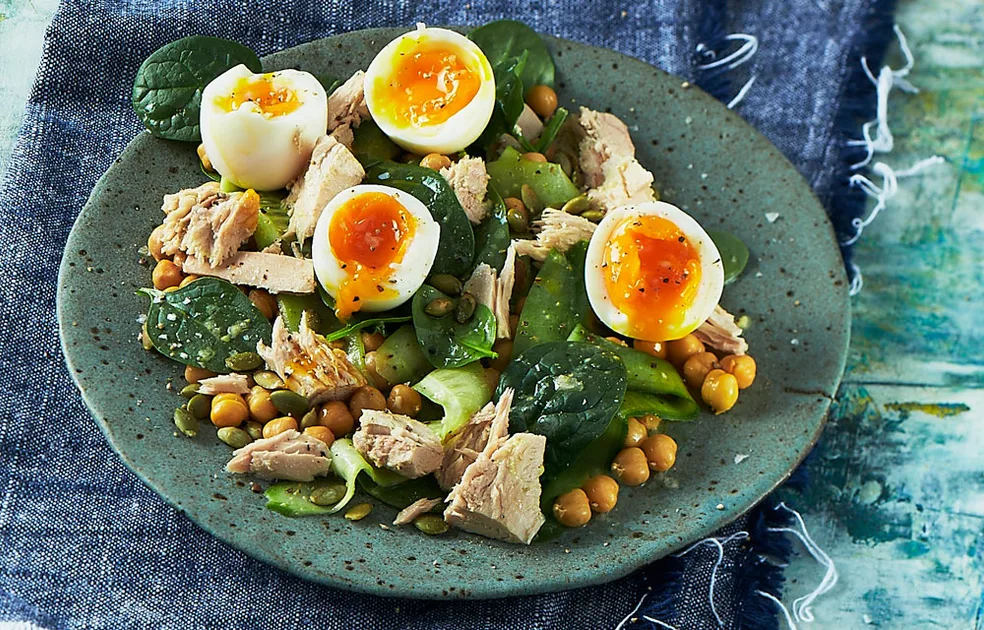 Egg, tuna, and chickpea salad - Better Homes & Gardens Australia