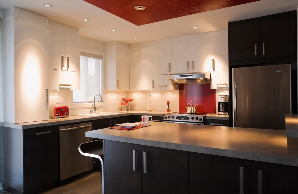 dark light kitchen