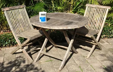 How to make old outdoor timber furniture look new again